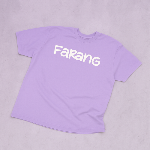 FARANG CORE LOGO OVERSIZED T-SHIRT IN LAVENDER