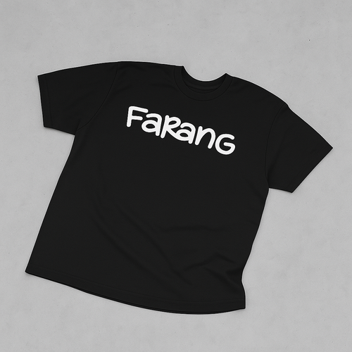 FARANG CORE LOGO OVERSIZED T-SHIRT IN BLACK