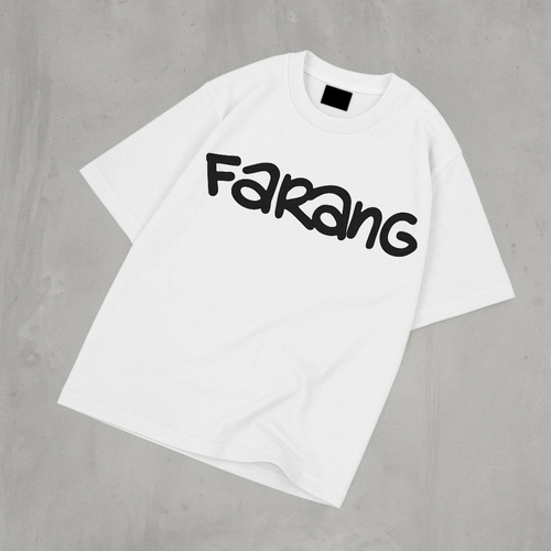 FARANG CORE LOGO HEAVY OVERSIZED T-SHIRT IN WHITE *limited supply*