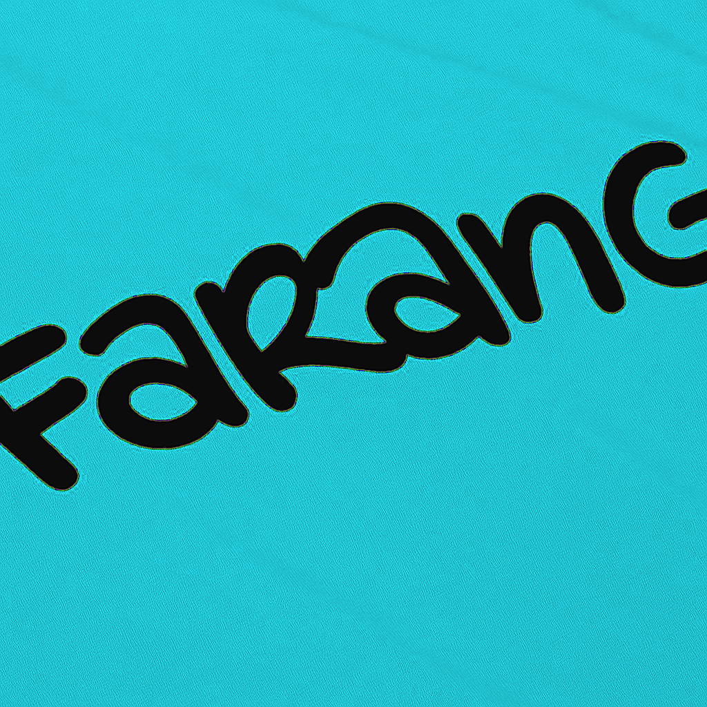 FARANG CORE LOGO HEAVY OVERSIZED T-SHIRT IN ARUBA *limited supply*